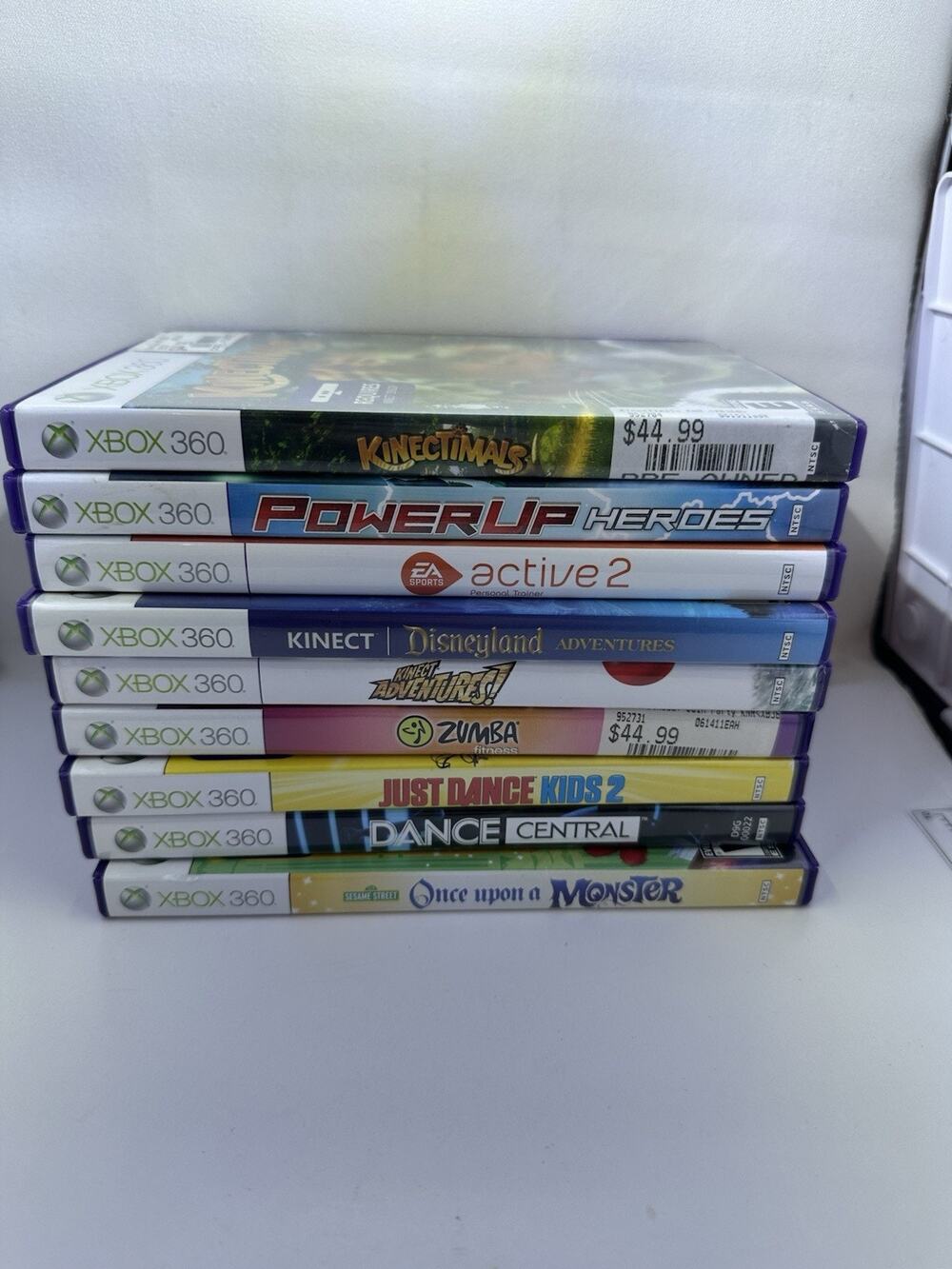 Game Lot 9 Xbox 360 Kinect Games Family Fun Sports Dance Fitness Party Bundle